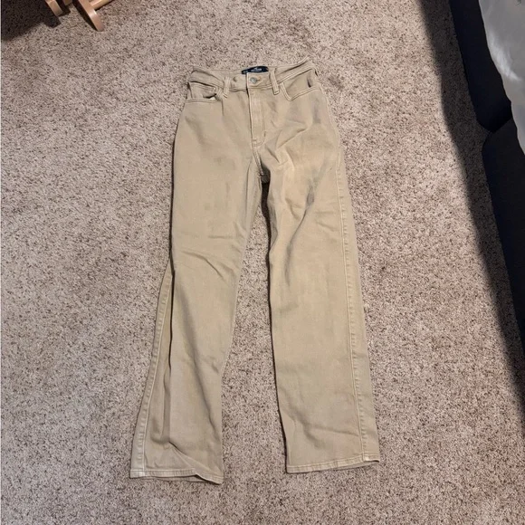 Hollister ULTRA HIGH-RISE DAD JEAN Tan - Picture 2 of 6